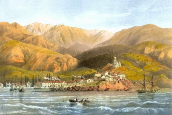 View of Yalta 1856 by Carlo Bossoli
